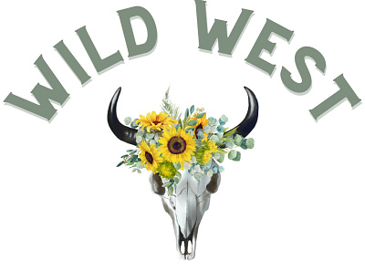 Western Boho Logo Design boho branding canva design graphic design logo western