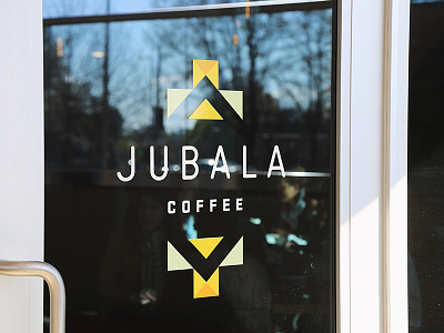 Jubala Coffee door branding coffee identity local logo logomark raleigh