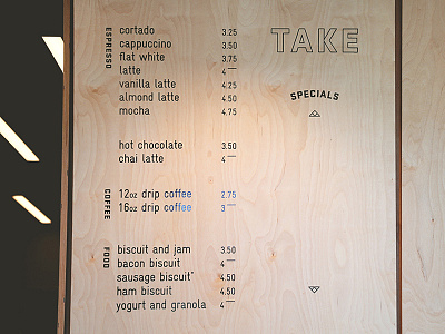 Jubala menu board