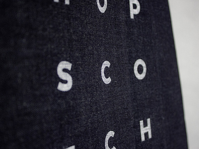 Hopscotch Design Festival Tote denim design hopscotch design screenprinting typography