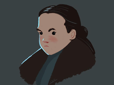 Lyanna Mormont character gameofthrones illustration