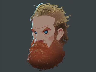 Tormund Giantsbane character gameofthrones illustration