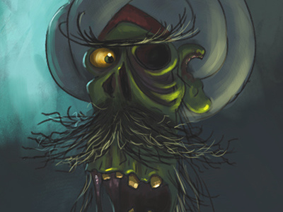 Zombie Sultan character design digital painting sultan turkish visual development zombie