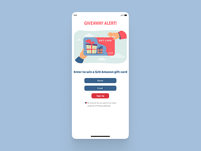 Giveaway Alert- Daily UI #1 dailyui design figma ui ux