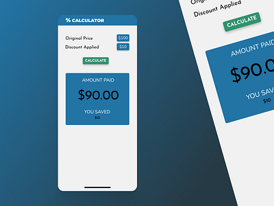 Discount Calculator- Daily UI  #4