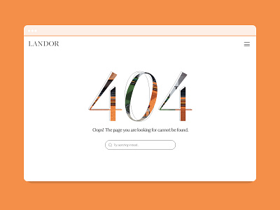 404 | Landor Creative Agency design ui ux