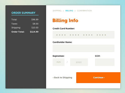 Credit Card Checkout checkout credit card ui user interface