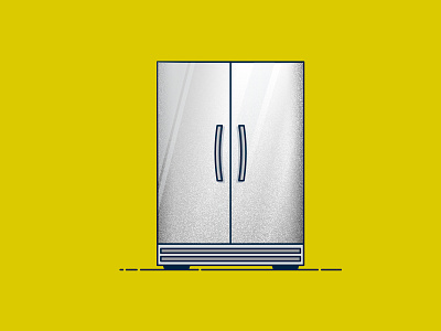 WFH Essential Tech: Refrigerator concept food fridge icon illustration spot illustration vector