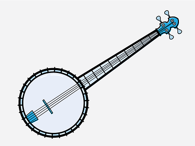 Paddle Faster! art baby banjo deliverance nursery strings vector