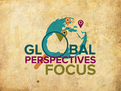 Global Perspectives Focus article focus global illustration logo magazine perspectives section segment travel university vector