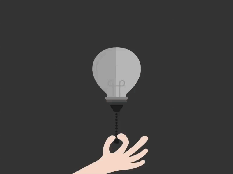 Light Bulb after effects animation gif idea illustration innovate light luminance string vector