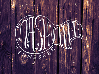 Nashville hand letter lettering nashville tennessee tn type typography