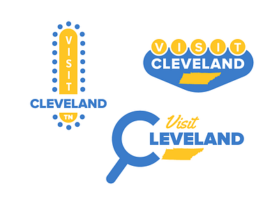 Visit Cleveland brand branding chattanooga cleveland guest identity logo southeast tennessee tn tourism visitor