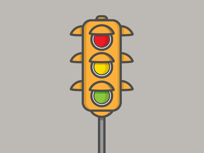 Traffic Light concept elearning graphic icon illustration signal vector
