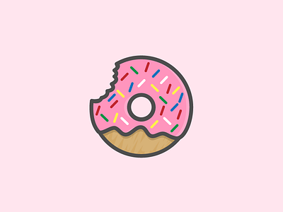 Eh, I prefer glazed. donut doughnut food icon illustration junk sugar sweets treats vector