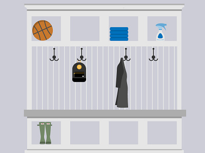 Mudroom article coat ehow home icon illustration learn tutorial vector