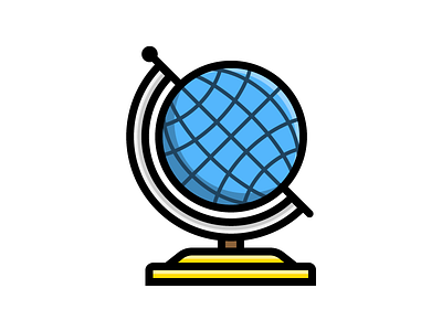 Globe country earth education geography icon illustration location places teach teacher vector world