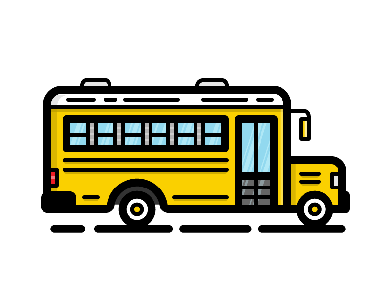 School Bus bus classroom driver icon illustration kids ride school school bus teacher vector vehicle
