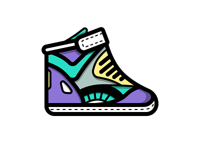 80s shoes 80s clothing eighties fashion icon illustration kicks la gear shoe shoes sneakers vector