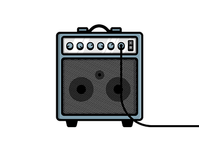 Amp amp amplifier band concert icon illustration live music show speaker vector