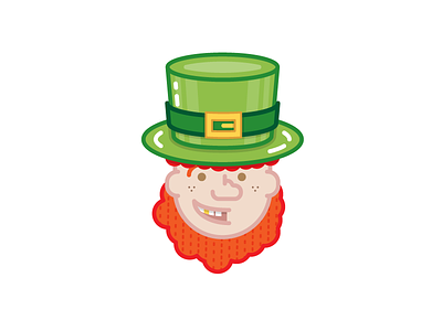 Leprechaun elf green holiday icon illustration imp leprechaun paddys saint patricks day st paddy vector