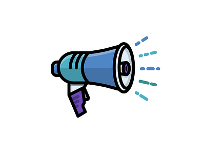 Megaphone advertise advertising announce icon illustration marketing megaphone shout speaker vector yell