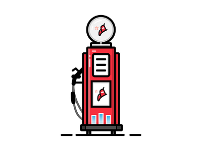 Refuel creative fuel gas gasoline georgia icon illustration pump refuel south station vector