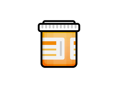 Medical Icons - Prescription Bottle bottle icon illustration medical medication medicine pills prescription vector