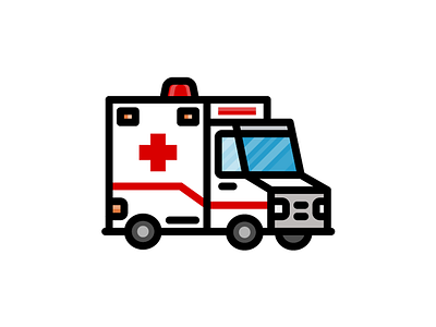 Medical Icons - Ambulance ambulance emergency hospital icon illustration medical truck vector vehicle