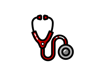 Medical Icons - Stethoscope doctor heart heartbeat hospital icon illustration medical stethoscope utensil vector