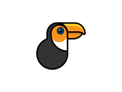 Toucan amazon beak bird exotic icon illustration toucan vector