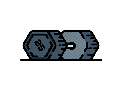 Dumbbell gym icon illustration lift sports vector weight room weightlifting weights