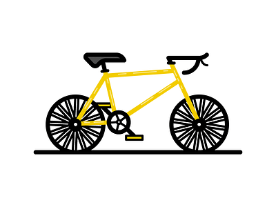 Bicycle bicycle bike exercise health icon illustration ride spoke tire vector wheel