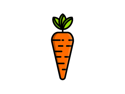 Carrot carrot food healthy icon illustration orange vector vegetable veggie