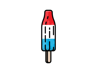 Bomb Pop firework fourth frozen holiday icon illustration independence july popsicle treat vector