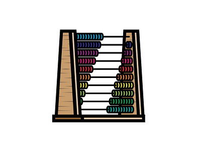 Abacus abacus addition education icon illustration learn math school subtraction technique vector