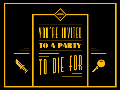 Murder Mystery Invitation