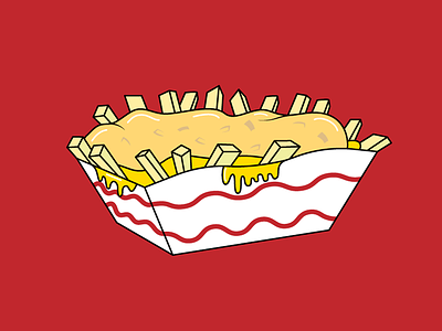 Animal Fries american burger california flat food fries icon illustration in n out restaurant spot illustration vector