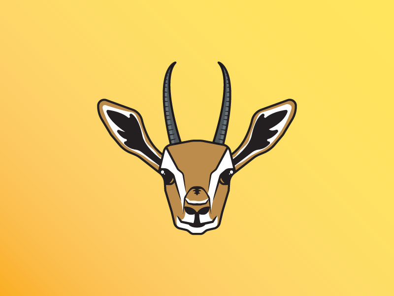 Gazelle dave ramsey intense money debt run gazelle spot illustration animal illustration icon vector