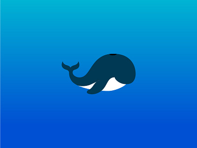 Whale animal fish icon illustration illustrator ocean sea simple spot illustration vector water whale