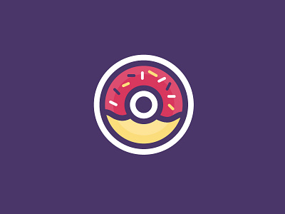 Doughnut dessert doughnut dunkin donuts food icing icon illustration krispy kreme sprinkles sticker sugar vector