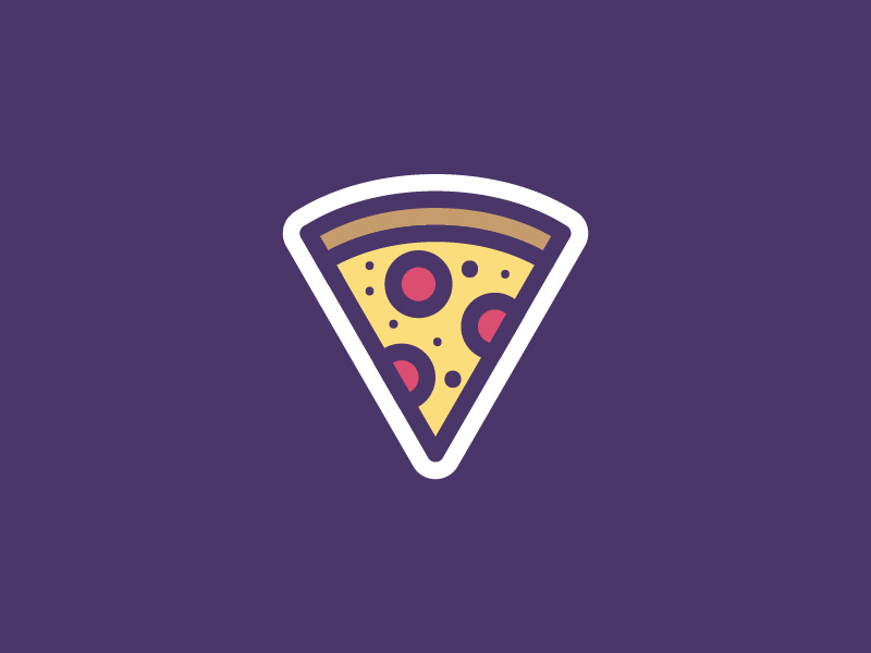 Some 'za sticker set icon set junk food cheese pizza pepperoni eat sticker food illustration icon vector