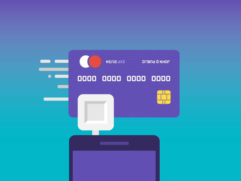 Did you know? purchase payment debit swipe square phone debt credit card illustration icon vector