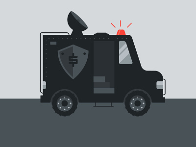 Armored Truck concept design emergency fund icon illustration insurance money police protection security spot illustration swat vector