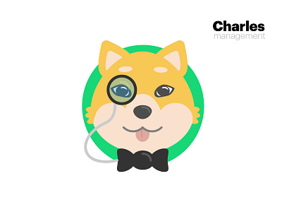 Charles, Dog Mascot animals charles classy colorful dog doge illustration mascot shiba