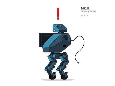 Robot - MK2 - Metal Gear Solid 4 blue illustration metal gear solid robot robotics video game