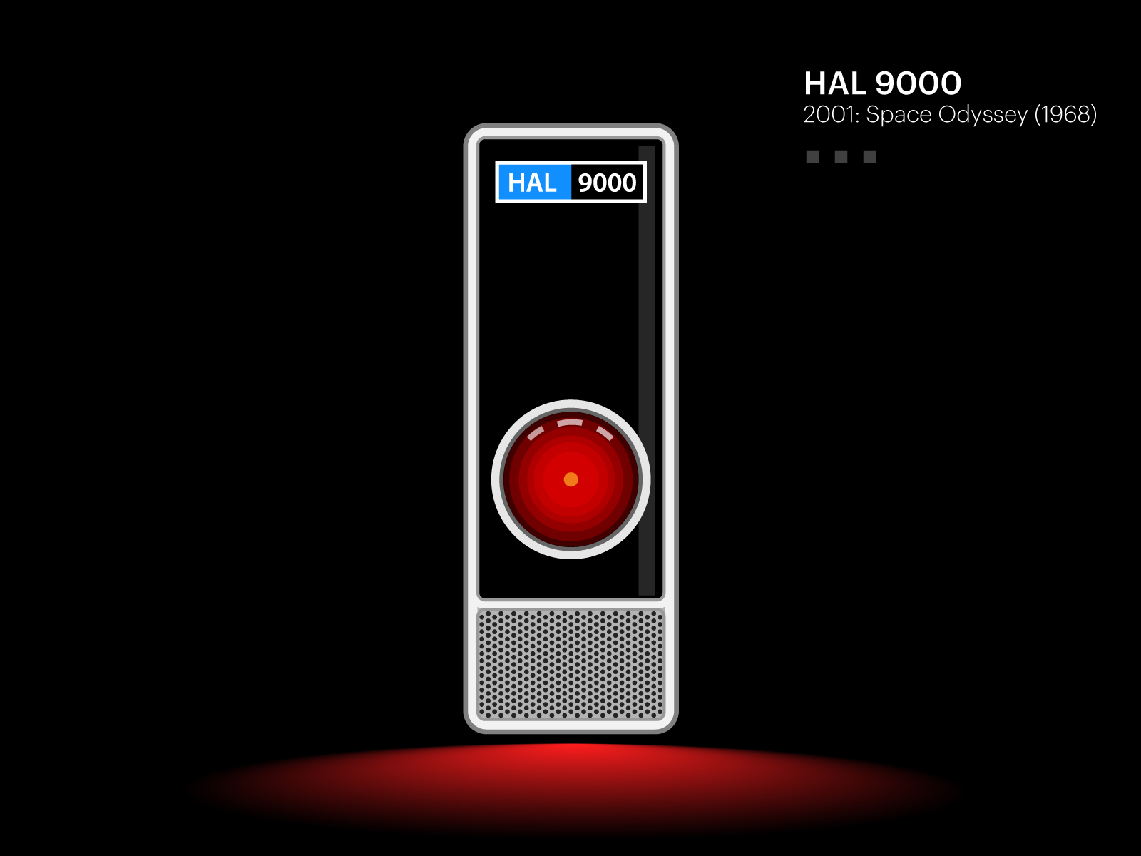 Kvæle Meningsløs bunker Hal 9000 - 2001 : A Space Odyssey by Michael V. on Dribbble
