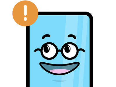 Smarty - Digital Mascot for EPFL Digital Humanities Institute blue character design digital illustration face mascot design