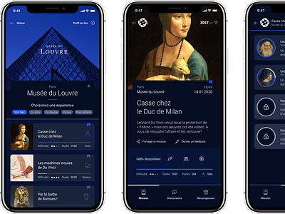 Museum app design for Codex