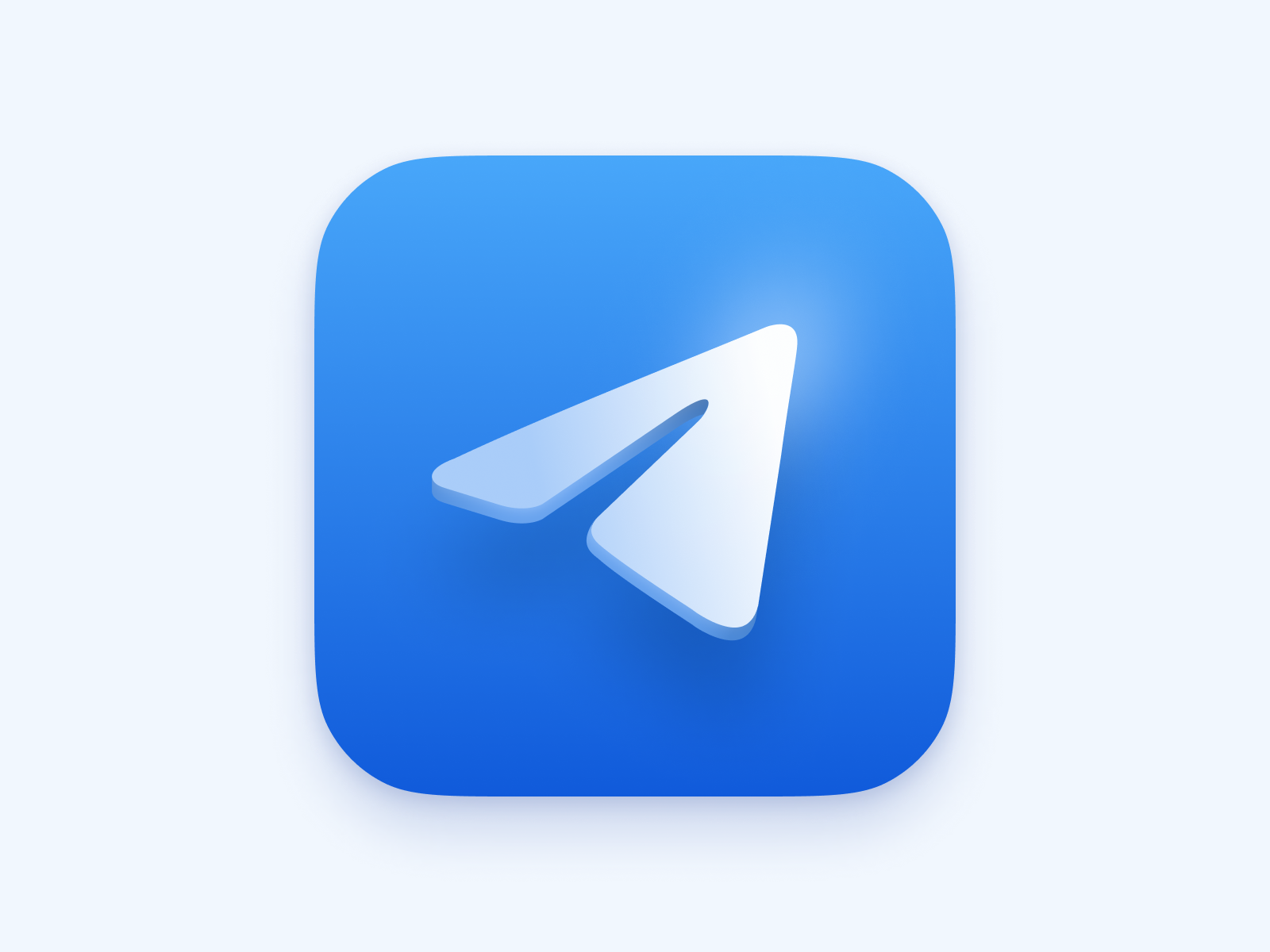 Telegram icon by Artem on Dribbble